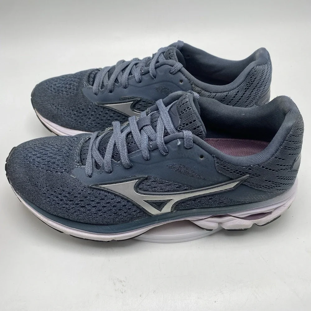 Mizuno Shoes Women Size 7 Wave Rider 23 Gray Athletic Running Trainers 3993 - Picture 9 of 16